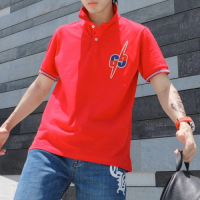 [매장판]Gucci 2020 Mens Logo Cotton Short Sleeved Polo Tshirts - 구찌 2020 남성 로고 코튼 폴로 반팔티 Guc02818x.Size(m - 2xl).레드