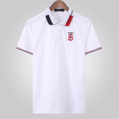 [버버리]Burberry 2020 Mens Logo Short Sleeved Polo Tshirts - 버버리 2020 남성 로고 폴로 반팔티 Bur02765x.Size(m - 3xl).화이트