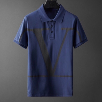 [발렌티노]Valentino 2020 Mens Logo Short Sleeved Polo Tshirts - 발렌티노 2020 남성 로고 폴로 반팔티 Val0416x.Size(m - 2xl).네이비