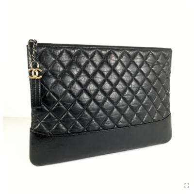 Chanel 2023 Leather Clutch Bag,28CM - 샤넬 2023 가브리엘 레더 클러치백,CHAB1490,28,35CM,블랙