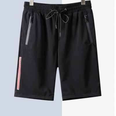 [프라다]Prada 2020 Mens Milano Logo Casual Training Half Pants - 프라다 2020 남성 로고 캐쥬얼 트레이닝 반바지 Pra01087x.Size(m - 3xl).블랙