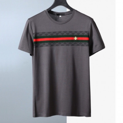 [매장판]Gucci 2020 Mens Logo Cotton Short Sleeved Tshirts - 구찌 2020 남성 로고 코튼 반팔티 Guc02828x.Size(m - 3xl).그레이