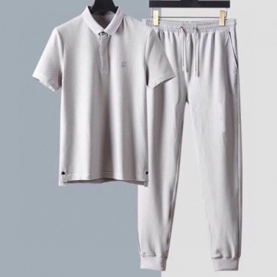 [루이비통]Louis vuitton 2020 Mens Casual Logo Training Short Sleeved Clothes&Pants - 루이비통 2020 남성 캐쥬얼 로고 반팔 트레이닝복&팬츠 Lou01957x.Size(m - 3xl).그레이