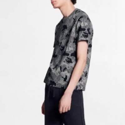 [루이비통]Louis vuitton 2020 Mens Logo Short Sleeved Tshirts - 루이비통 2020 남성 로고 반팔티 Lou01967x.Size(m - 2xl).다크그레이