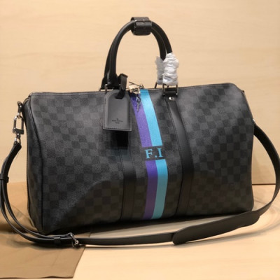 Louis Vuitton 2020 Keepall Bag,45cm - 루이비통 2020 키폴 남여공용 여행가방,LOUB2187,45cm,블랙