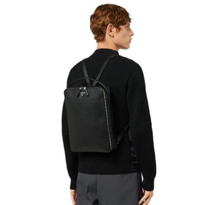 Prada 2020 Saffiano Back Pack,34CM - 프라다 2020 남여공용 사피아노 백팩 2VZ036-1,34CM,블랙