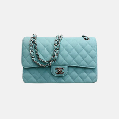 Chanel 2020 Women Chain Shoulder Bag,25CM - 샤넬 2020 여성용 체인 숄더백 1112  - CHAB1527,25CM,스카이블루(은장)