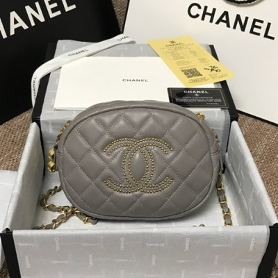 Chanel 2020 Camera Chain Shoulder Cross Bag,20CM - 샤넬 2020 카메라 체인 숄더 크로스백,CHAB1530,20CM,그레이