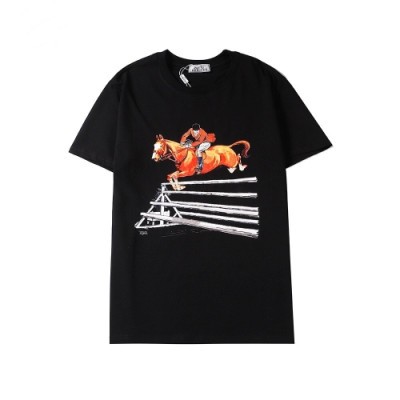 [에르메스]Hermes 2020 Mens Crew-neck Silket Short Sleeved Tshirts - 에르메스 2020 남성 크루넥 실켓 반팔티 Her0490x.Size(s - 2xl).블랙