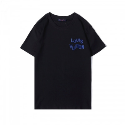 Louis vuitton 2020 Mens Logo Cotton Short Sleeved Tshirts - 루이비통 2020 남성 로고 코튼 반팔티 Lou01994x.Size(s - 2xl).블랙