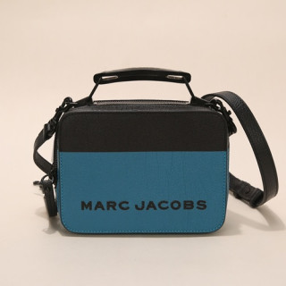 Mark Jacobs 2020 Leather Women Box Tote Shoulder Bag,21cm - 마크제이콥스 2020 레더 여성용 박스 토트 숄더백,MJB0172,21cm,블루
