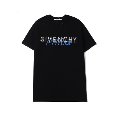 [지방시]Givenchy 2020 Mens Logo Silket Short Sleeved Tshirts - 지방시 2020 남성 로고 실켓 반팔티 Giv0413x.Size(s - 2xl).블랙