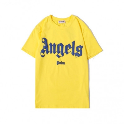 [팜 엔젤스]Palm Angels 2020 Mm/Wm Logo Cotton Short Sleeved Tshirts - 팜 엔젤스 2020 남/녀 로고 코튼 반팔티셔츠 Pam0158x.Size(s - 2xl).옐로우