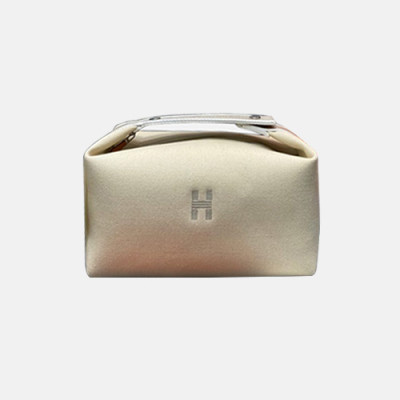 Hermes 2020 Ladies Canvas Pouch Bag ,25cm - 에르메스 2020 여성용 캔버스 파우치백HERB0814,25cm,화이트