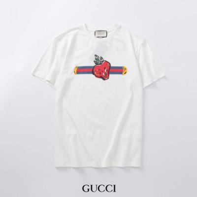 [매장판]Gucci 2020 Mm/Wm Logo Cotton Short Sleeved Tshirts - 구찌 2020 남/녀 로고 코튼 반팔티 Guc02863x.Size(m - 2xl).화이트