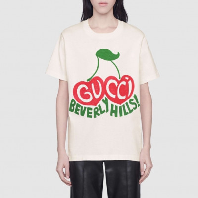 [매장판]Gucci 2020 Mm/Wm Logo Cotton Short Sleeved Tshirts - 구찌 2020 남/녀 로고 코튼 반팔티 Guc02866x.Size(xs - l).아이보리