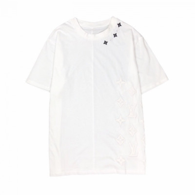 Louis vuitton 2020 Mens Logo Cotton Short Sleeved Tshirts - 루이비통 2020 남성 로고 코튼 반팔티 Lou02009x.Size(s - xl).화이트