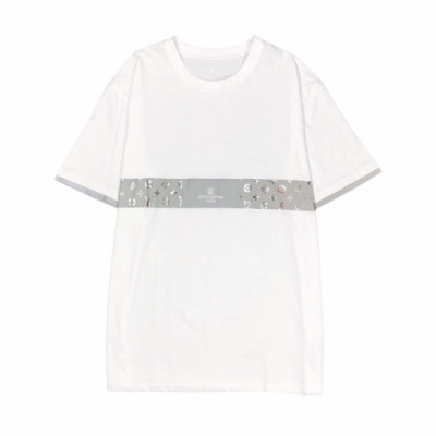 Louis vuitton 2020 Mens Logo Cotton Short Sleeved Tshirts - 루이비통 2020 남성 로고 코튼 반팔티 Lou02012x.Size(s - xl).화이트