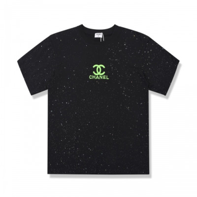 [샤넬]Chanel 2020 Mm/Wm 'CC' Logo Cotton Short Sleeved Tshirts - 샤넬 2020 남/녀 'CC'로고 코튼 반팔티 Cnl0593x.Size(s - xl).블랙