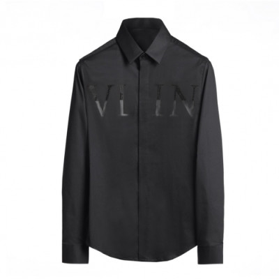 [발렌티노]Valentino 2020 Mens Logo Casual Cotton Shirts - 발렌티노 2020 남성 로고 캐쥬얼 코튼 셔츠 Val0419x.Size(m - 3xl).블랙