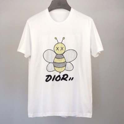 [디올]Dior 2020 Mens Casual Crew-neck Short Sleeved Tshirts - 디올 2020 남성 캐쥬얼 크루넥 반팔티 Dio0728x.Size(s - 3xl).화이트