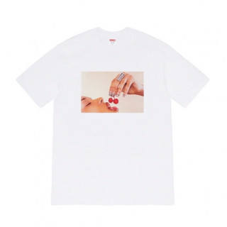 [슈프림]Supreme 2020 Mens Logo Cotton Short Sleeved Tshirts - 슈프림 2020 남성 로고 코튼 반팔티 Sup0095x.Size(s - xl).화이트