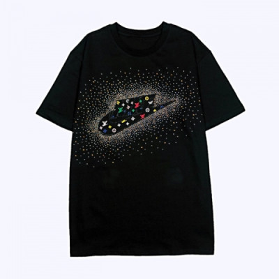 Louis vuitton 2020 Mens Logo Cotton Short Sleeved Tshirts - 루이비통 2020 남성 로고 코튼 반팔티 Lou02030x.Size(s - xl).블랙