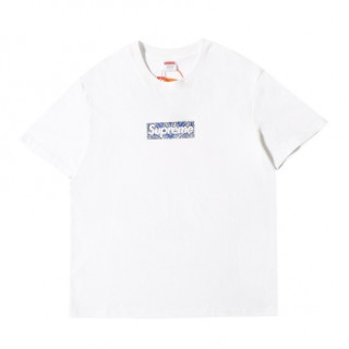[슈프림]Supreme 2020 Mens Logo Cotton Short Sleeved Tshirts - 슈프림 2020 남성 로고 코튼 반팔티 Sup0100x.Size(s - xl).화이트