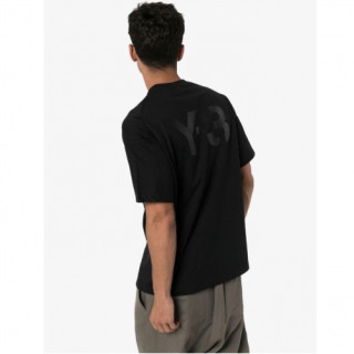 [요지야마모토]Y-3 2020 Mens Logo Basic Cotton Short Sleeved Tshirts - 요지야마모토 2020 남성 로고 베이직 코튼 반팔티 Y3/0112x.Size(s - xl).블랙