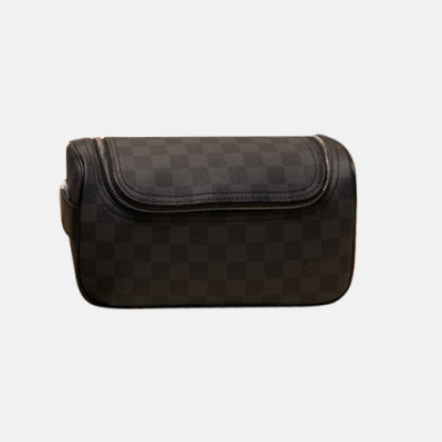 Louis Vuitton 2020 Monogram Pouch Bag ,25.5cm - 루이비통 2020 모노그램 파우치백 M47625,LOUB2211,25.5cm,블랙