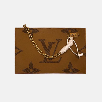 Louis Vuitton 2020 Monogram Clutch Bag ,25cm - 루이비통 2020 모노그램 클러치백 M55646,LOUB2212,25cm,브라운