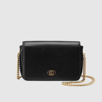 Gucci 2020 1955 Ladies Chain Shoulder Bag ,15.5CM - 구찌 2020 여성용 체인 숄더백 615463,GUB1176,15.5cm,블랙