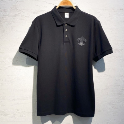 [크롬하츠]Chrome hearts 2020 Mens Logo Casual Short Sleeved PoloTshirts - 크롬하츠 2020 남성 로고 캐쥬얼 폴로 반팔티 Chr0228x.Size(s - xl).블랙