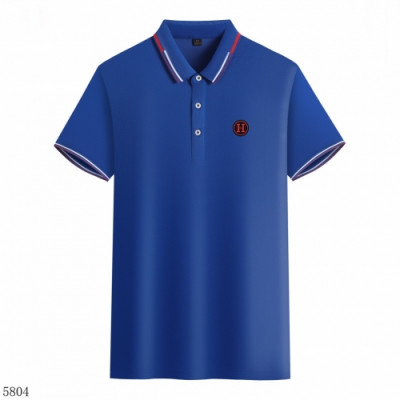 [에르메스]Hermes 2020 Mens Silket Short Sleeved Polo Tshirts - 에르메스 2020 남성 실켓 폴로 반팔티 Her0494x.Size(m - 4xl).블루