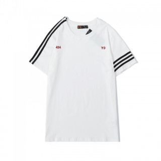 [요지야마모토]Y-3 2020 Mens Logo Basic Cotton Short Sleeved Tshirts - 요지야마모토 2020 남성 로고 베이직 코튼 반팔티 Y3/0119x.Size(s - 2xl).화이트