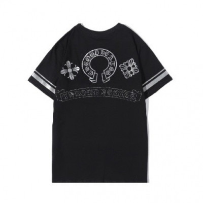 [크롬하츠]Chrome hearts 2020 Mens Logo Casual Short Sleeved Tshirts - 크롬하츠 2020 남성 로고 캐쥬얼 반팔티 Chr0243x.Size(s - 2xl).블랙