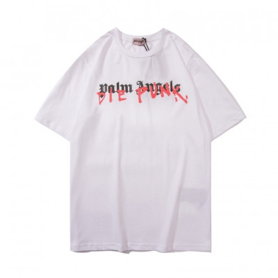 [팜 엔젤스]Palm Angels 2020 Mm/Wm Logo Cotton Short Sleeved Tshirts - 팜 엔젤스 2020 남/녀 로고 코튼 반팔티셔츠 Pam0164x.Size(m - 2xl).화이트