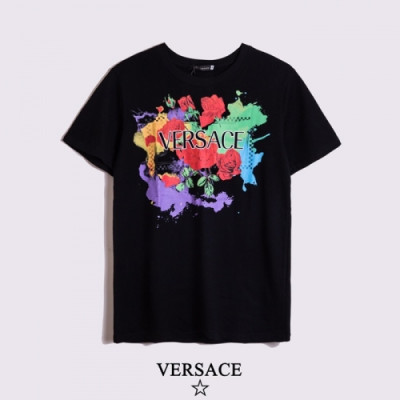 [베르사체]Versace 2020 Mens Logo Short Sleeved Tshirts - 베르사체 2020 남성 메두사 반팔티 Ver0674x.Size(s - 2xl).블랙