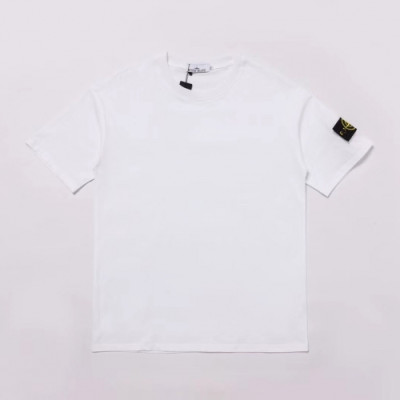 [스톤아일랜드]Stone Island 2020 Mens Crew-neck Cotton Short Sleeved Tshirts - 스톤아일랜드 2020 남성 크루넥 코튼 반팔티 Sto0233x.Size(m - 2xl).화이트