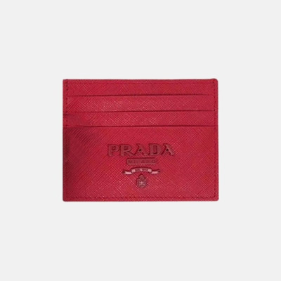 Prada 2020 Saffiano Card Purse 1MC025 - 프라다 2020 사피아노 여성용 카드 퍼스 PRAW0178,11.2CM.레드