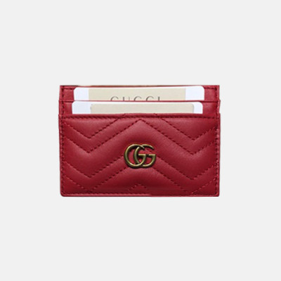 Gucci 2020 GG Marmont Card Case 443127 - 구찌 마몬트 카드 케이스 GUCW0161, 10CM, 레드