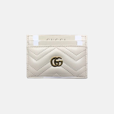 Gucci 2020 GG Marmont Card Case 443127 - 구찌 마몬트 카드 케이스 GUCW0162, 10CM, 화이트