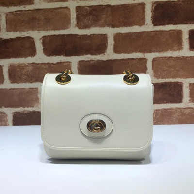 Gucci 2020 Marina Leather Mini Shoulder Bag,18CM - 구찌 2020 마리나 레더 미니 숄더백 576423,GUB1188,18cm,화이트