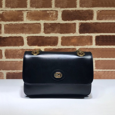 Gucci 2020 Marina Leather Shoulder Bag,25CM - 구찌 2020 마리나 레더 숄더백 576421,GUB1189,25cm,블랙