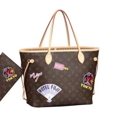 Louis Vuitton 2020 Never Full Tote Shoulder Shopper Bag,32cm - 루이비통 2020 네버풀 토트 숄더 쇼퍼백 M40995,LOUB2228 ,32cm,브라운
