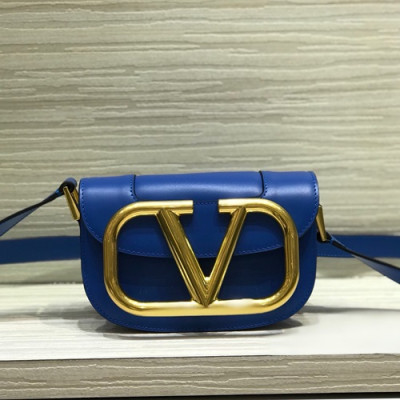 Valentino 2020 Leather Garavani Shoudler Cross Bag,18CM - 발렌티노 2020 가라바니 숄더 크로스백,VTB1010,18CM,블루