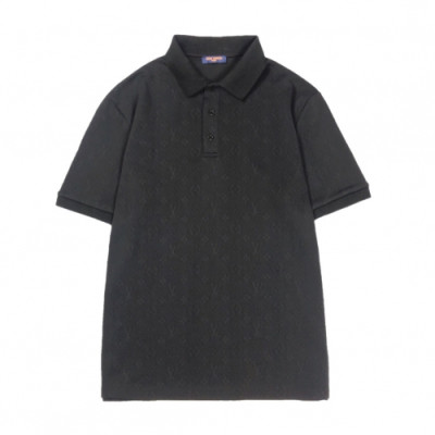 [루이비통]Louis vuitton 2020 Mens Logo Short Sleeved Polo Tshirts - 루이비통 2020 남성 로고 폴로 반팔티 Lou02084x.Size(m - 2xl).블랙