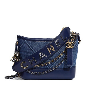 Chanel 2020 Gabrielle Hobo Denim Shoulder Bag ,20CM - 샤넬 2020 가브리엘 호보 데님 숄더백,CHAB1557,20CM,블루