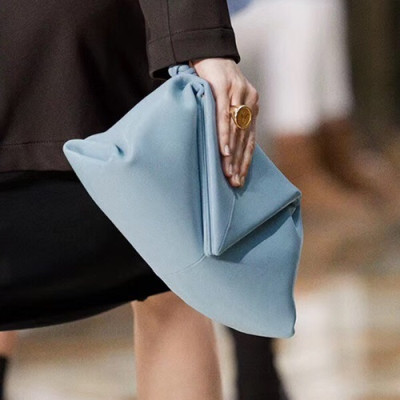 Bottega Veneta 2020 Triangular Fold Clutch Bag - 보테가 베네타 2020 트라이앵귤러 폴드 클러치백, 622712,BVB0561,스카이블루