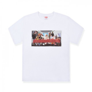 [슈프림]Supreme 2020 Mens Logo Cotton Short Sleeved Tshirts - 슈프림 2020 남성 로고 코튼 반팔티 Sup0103x.Size(s - xl).화이트